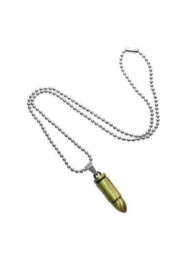 Army Green Bullet Pendant By Menjewell